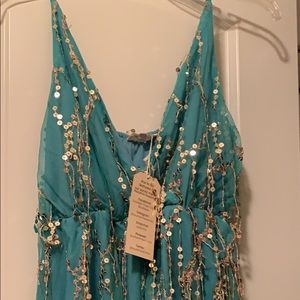 Southern Fried Chics Mint Sequin Dress